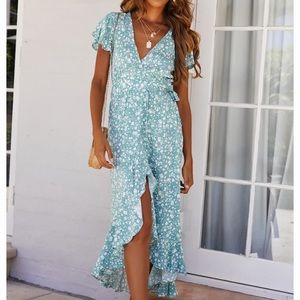 Hello Molly Floral wrap dress